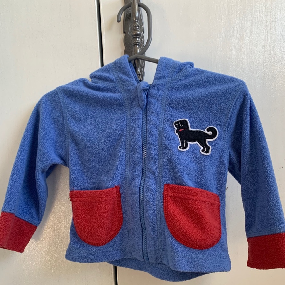 The Black Dog infant 0-6 month hooded sweatshirt
